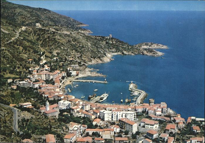 Grosseto Toscana Isola del Giglio Porto Fliegeraufnahme