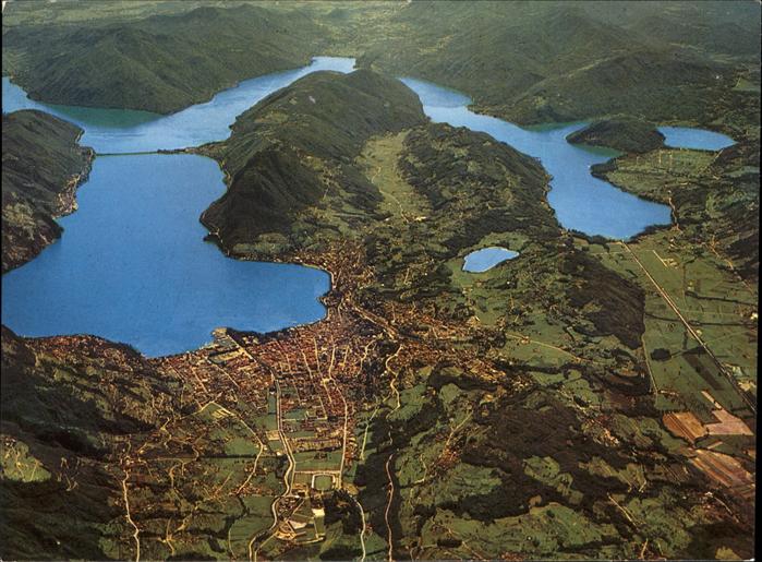 Lago di Lugano TI Panorama aereo