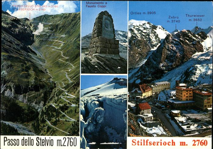 Stilfserjoch Passo dello Stelvio Passo dello Stelvio Monumento Fausto Coppi Ortl