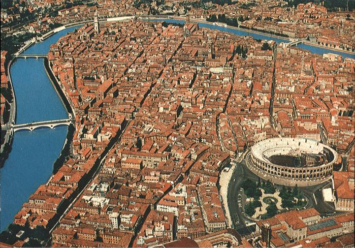 Verona Veneto Veduta aerea