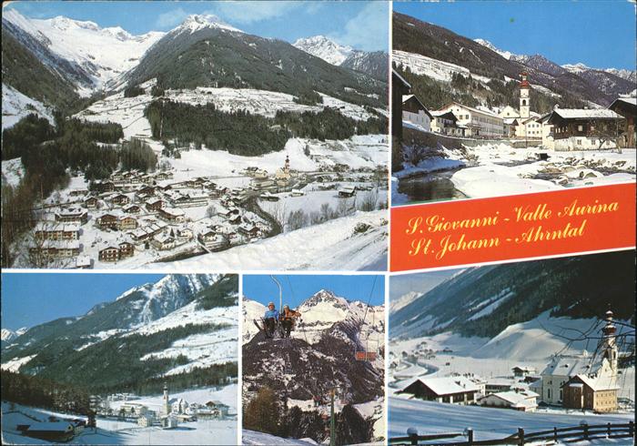 St Johann Ahrntal Panorama Kirche Skilift Fliegeraufnahme