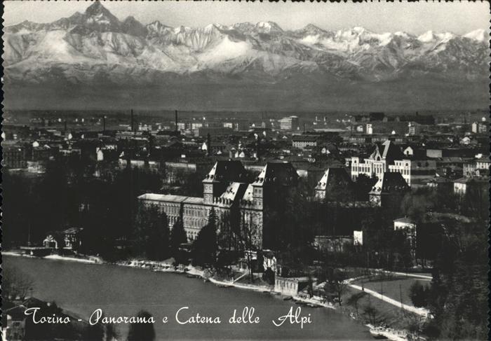 Torino Panorama e Catena delle Alpi