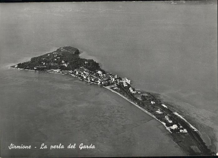Sirmione Lago di Garda Fliegeraufnahme