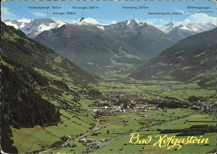 Bad Hofgastein Salzburg Panorama mit Hohen Tauern