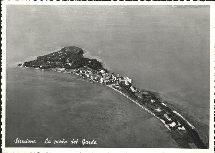 Sirmione Lago di Garda Fliegeraufnahme