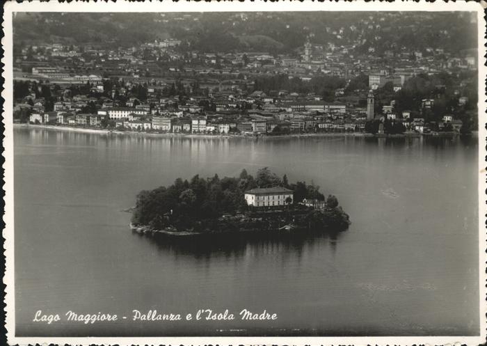 Lago Maggiore Pallanza e l'Isola Madre dall aerea