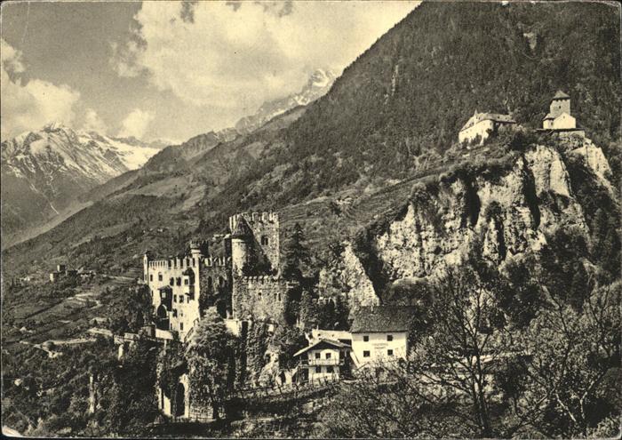 Merano Meran mit Castel Fontana u.Castel Tirolo