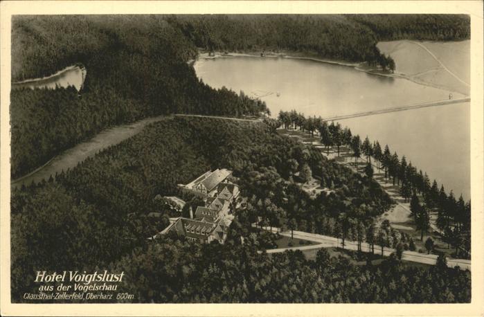Clausthal-Zellerfeld Goslar Niedersachsen Hotel Voigtslust Fliegeraufnahme