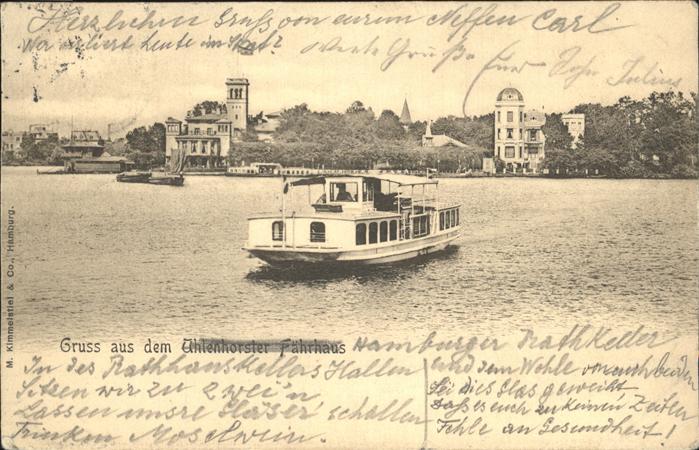 HAMBURG CITY Uhlenhorster Faehrhaus Faehre