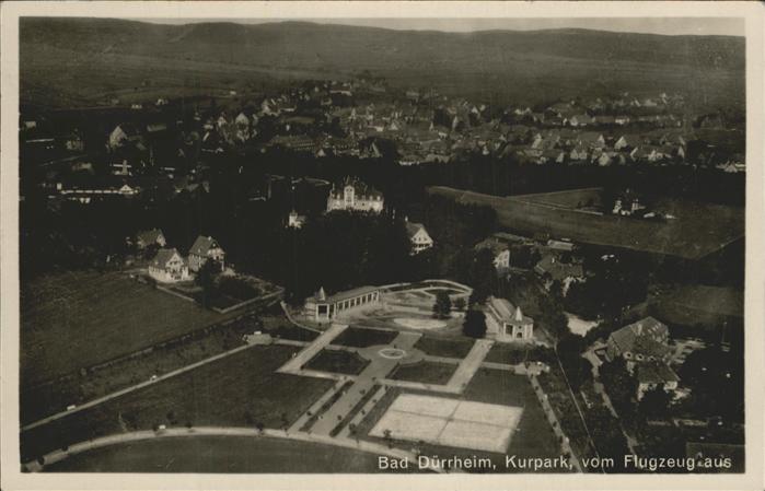 Bad Duerrheim Kurpark Fliegeraufnahme