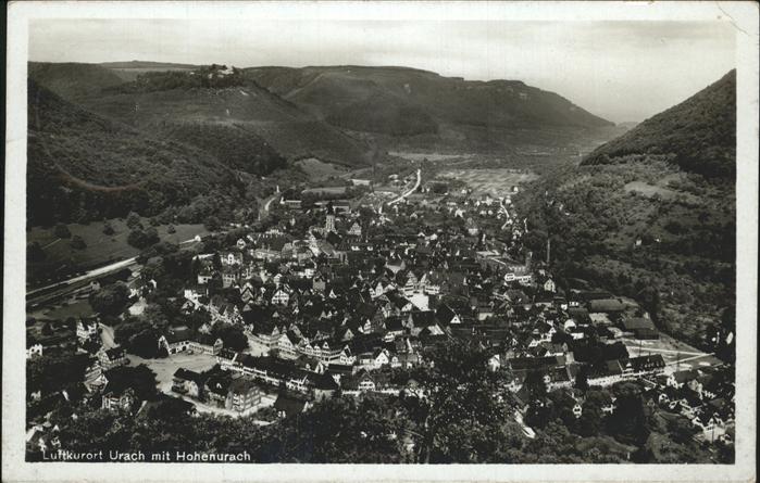 Urach Bad mit Hohenaurach Fliegeraufnahme