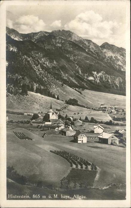 Hinterstein Bad Hindelang Ortsansicht Gasthaus Steinadler