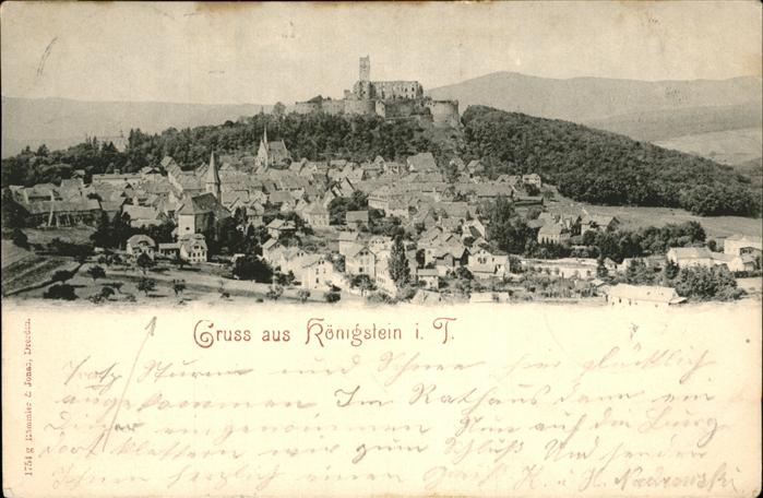 Koenigstein Taunus Panorama mit Schloss