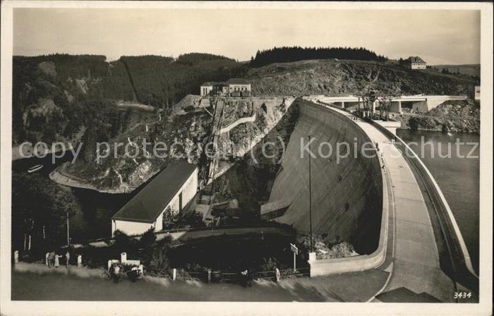 Staudamm Pumpspeicherkraftwerk Saaletalsperre