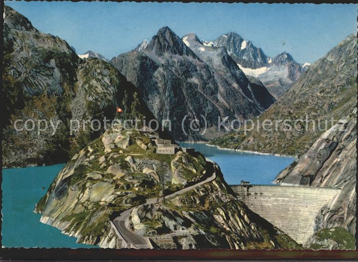 Staudamm Pumpspeicherkraftwerk Grimselpass Stausee Hospiz