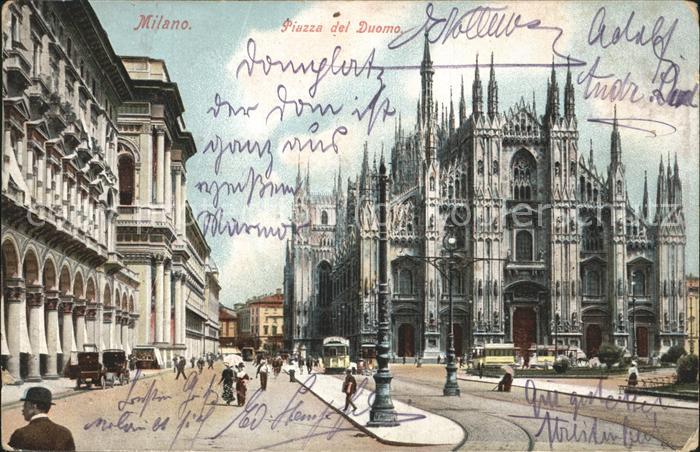 Milano Piazza del Duomo Strassenbahn