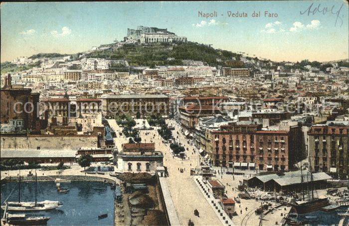 Napoli Neapel Veduta dal Faro