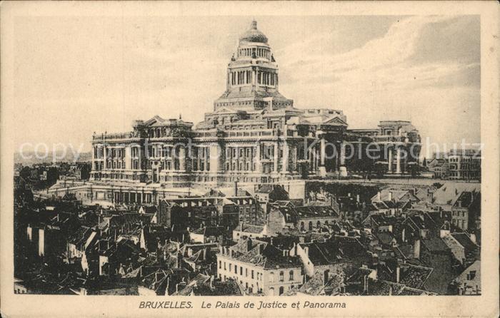 Bruxelles Bruessel Palais de Justice Panorama