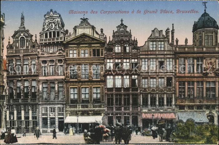 Bruxelles Bruessel Maisons des Corporations Grand Palace
