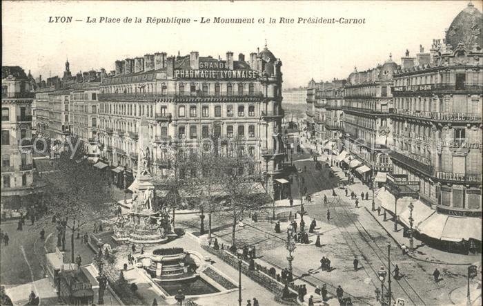 Lyon France Place de la Republique Monument Preside