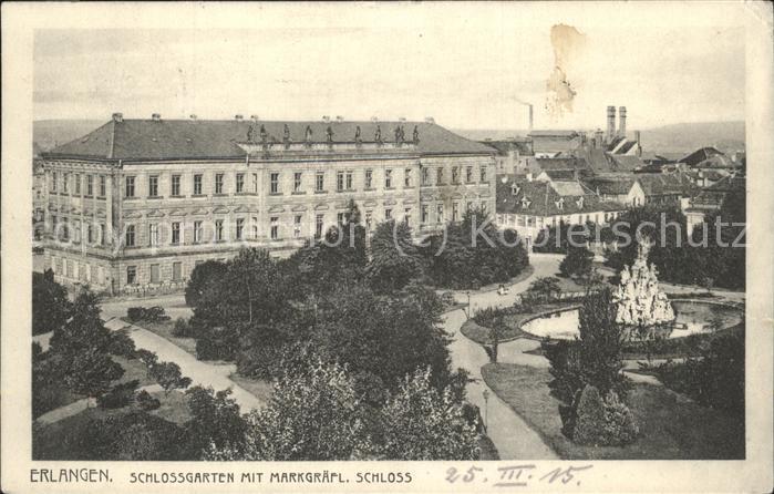 ERLANGEN Bayern Schlossgarten Markgraefl. Schloss