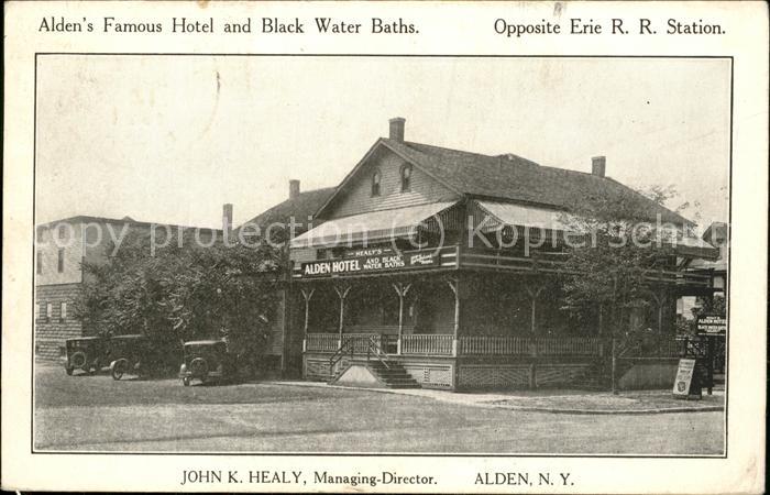 Alden New York John K. Healy Managing-Director Aldens Famous Hotel Black Water B