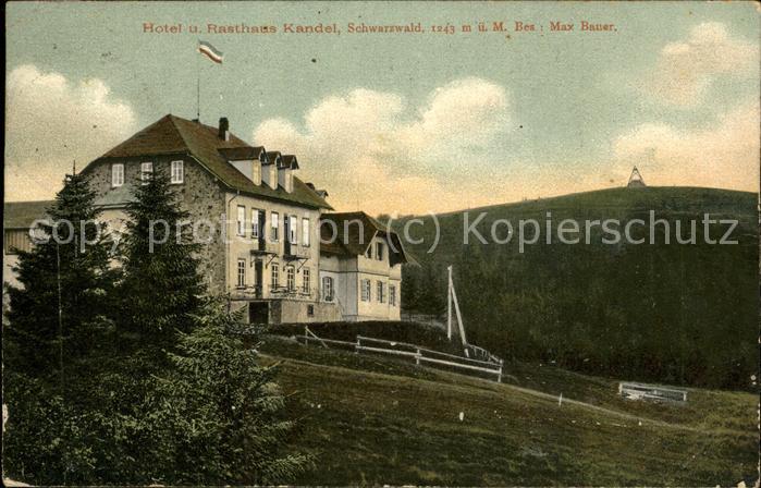 Kandel Waldkirch Breisgau Hotel Rasthaus Bes. Max Bauer