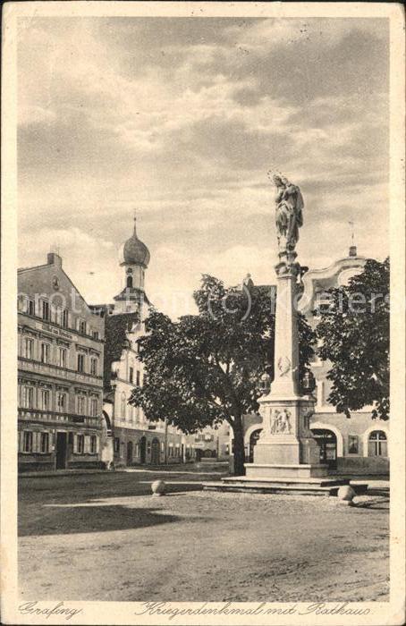 Grafing Muenchen Kriegerdenkmal Rathaus