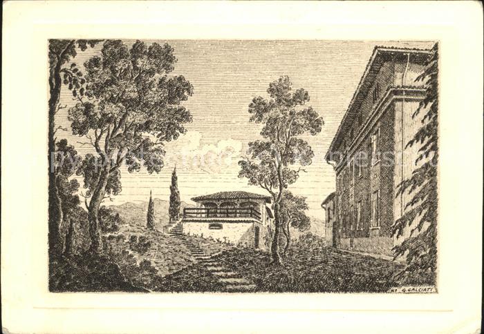 Italien Italia Italy Pozzolo Künstlerkarte Zeichnung