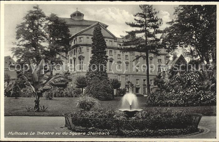 Mulhouse Muehlhausen Le Theatre vu du Square Steinbach Fonta