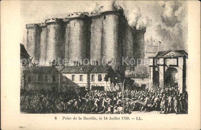 Paris La Bastille 14 Juillet 1789