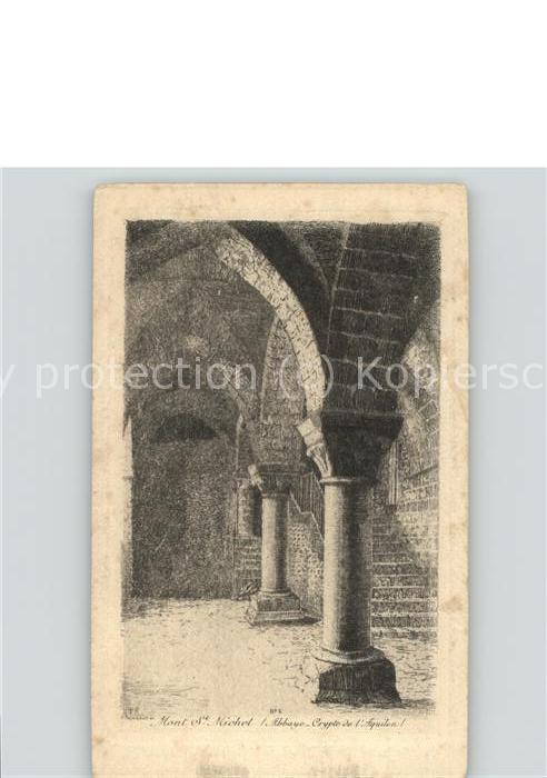 Le Mont-Saint-Michel Abbaye Crypte de l'Aquilon