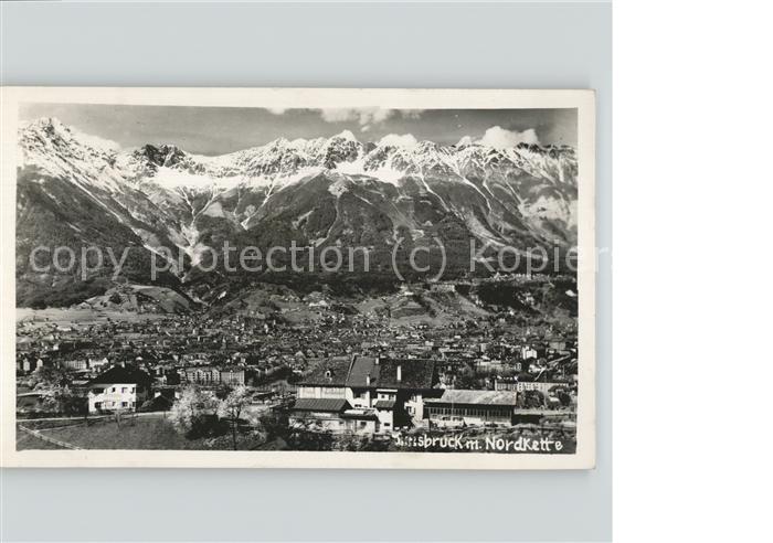 Innsbruck Panorama mit Nordkette Karwendelgebirge