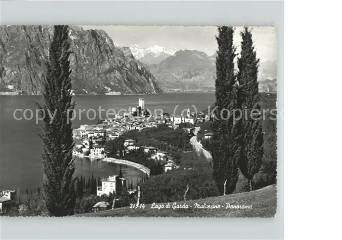 Malcesine Lago di Garda Panorama mit Alpen
