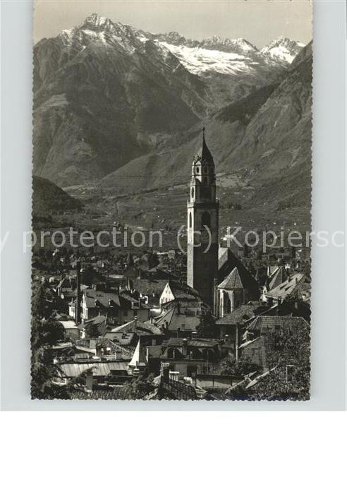 Merano Meran Ortsansicht mit Pfarrkirche