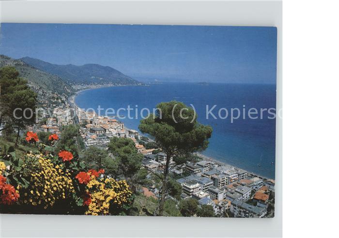 Laigueglia  Panorama con Alassio e Isola Gallinara Riviera dei Fiori