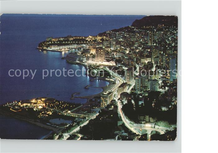 Monaco Vue generale de la Principaute Casino d Ete Rocher des Grimaldi