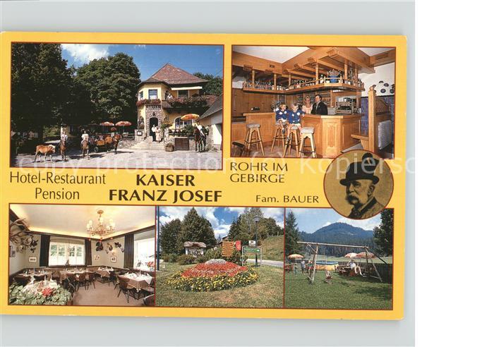 Rohr Gebirge Hotel Restaurant Pension Kaiser Franz Josef Kinderspielplatz