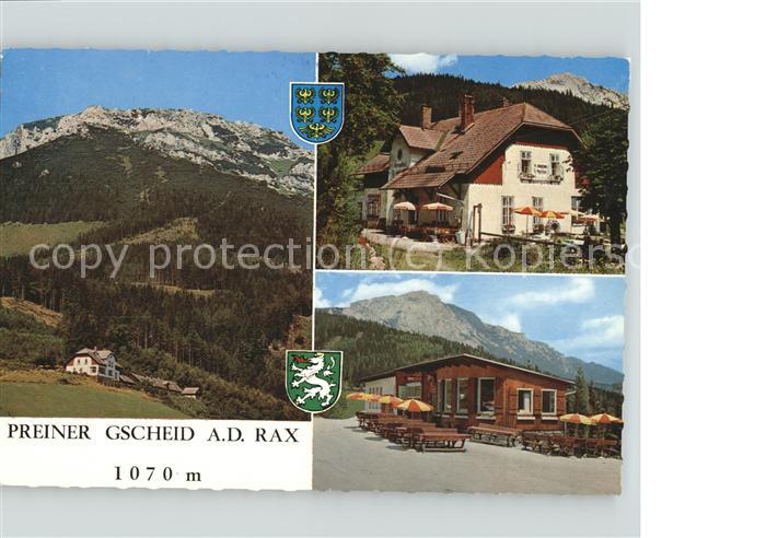 Prein Rax Alpengasthof Geyschlaeger Preiner Gscheid Wappen