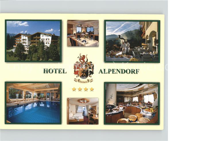 St Johann Pongau Salzburg Hotel Alpendorf Hallenbad Terrasse Wappen