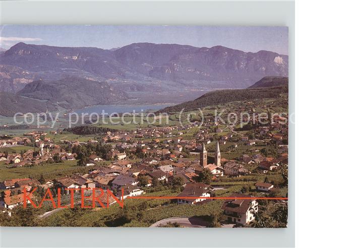 Kaltern Weinstrasse Tirol Panorama Kalterersee Suedtiroler Weinstrasse