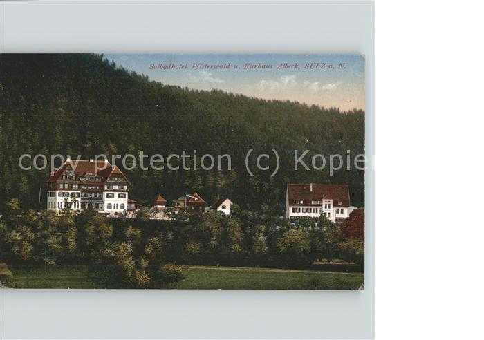 Sulz Neckar Solbadhotel Pfisterwald Kurhaus Albeck