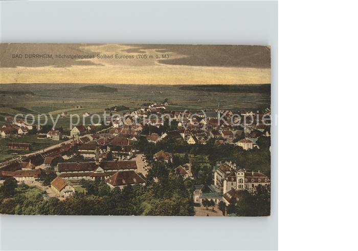 Bad Duerrheim Panorama hoechstgelegenes Solbad Europas