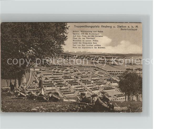 Stetten kalten Markt Truppenuebungsplatz Heuberg und Stetten Barackenlager