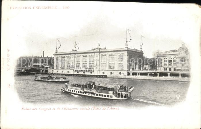 Exposition Universelle Paris 1900 Palais des Congres Boote