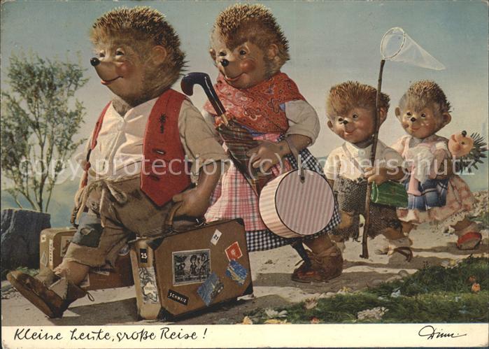 Mecki Nr. 304 Reise Schmetterlingsnetz Koffer Pup