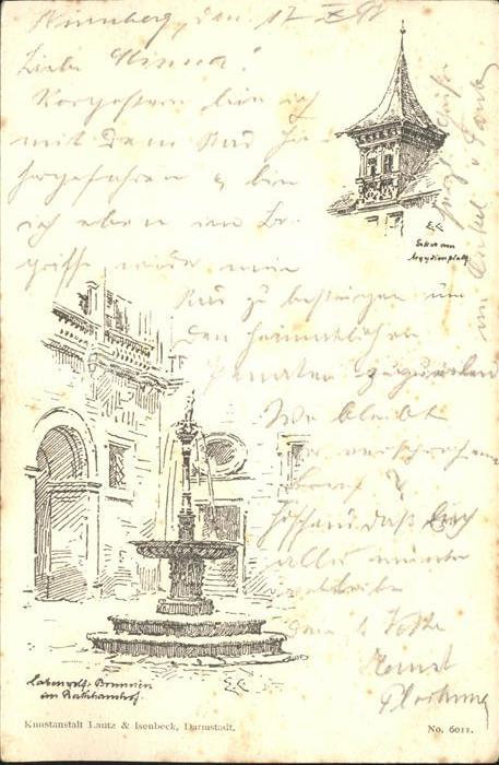 NueRNBERG  CITY mit Brunnen im Rathaushof