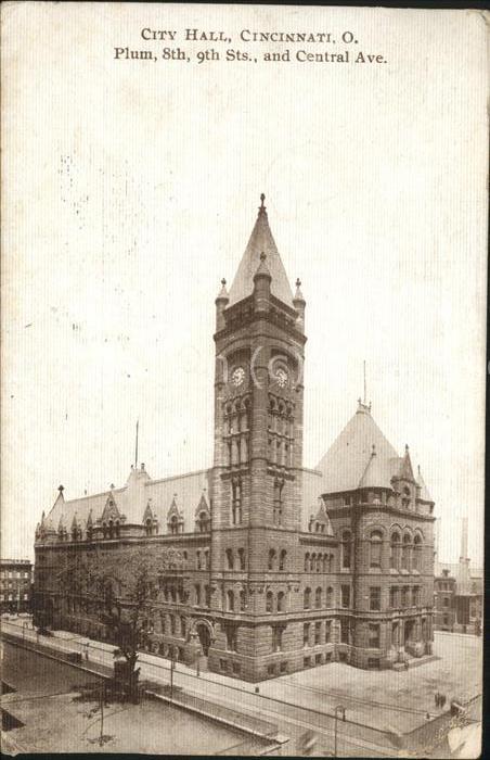 Cincinnati Ohio Plum 8th, 9th Sts. and Central Ave.