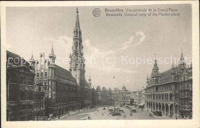 Bruessel Bruxelles General view of the Market place
