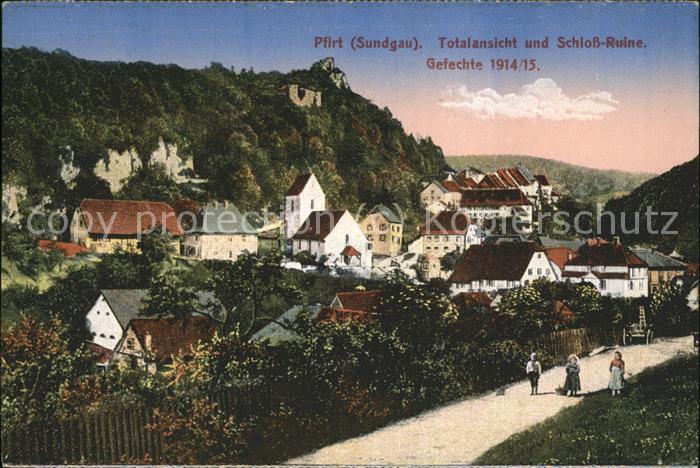 Pfirt mit Schloß-Ruine